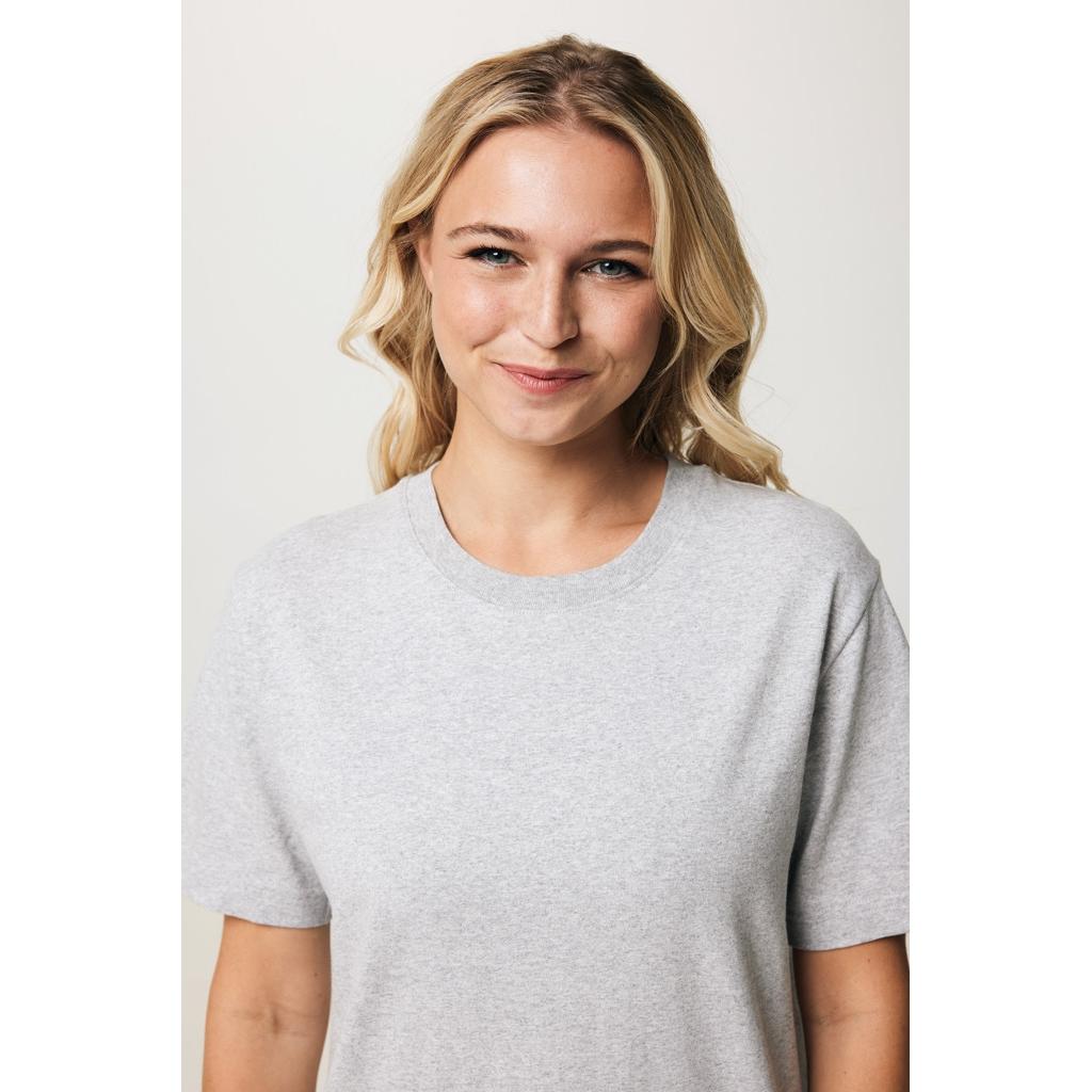 Tricou relaxat din bumbac reciclat Iqoniq Kakadu  heather grey 2XS