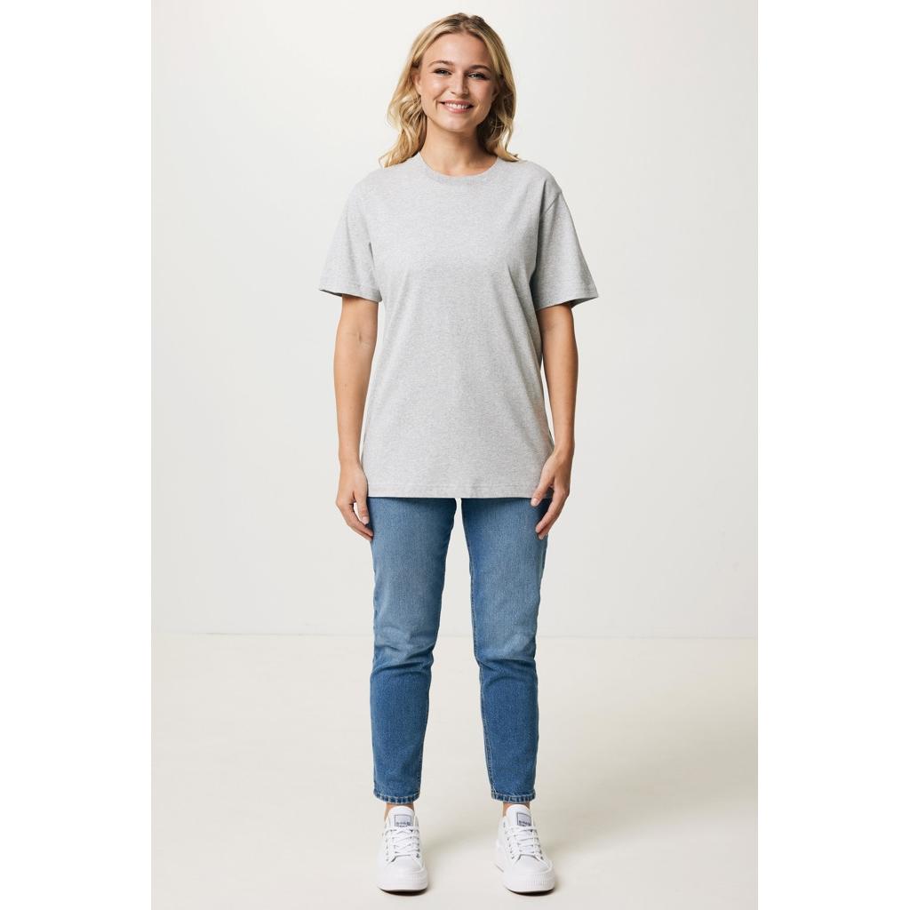 Tricou relaxat din bumbac reciclat Iqoniq Kakadu  heather grey 2XS