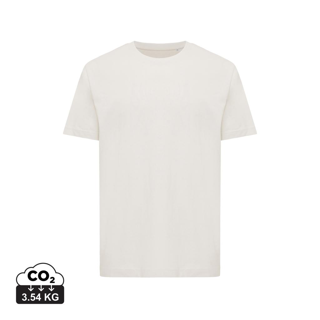 Tricou relaxat din bumbac reciclat Iqoniq Kakadu  ivory white