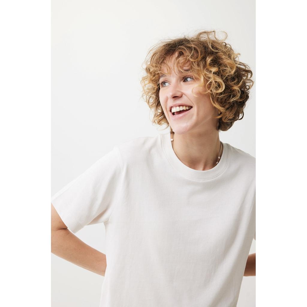 Tricou relaxat din bumbac reciclat Iqoniq Kakadu  ivory white XL