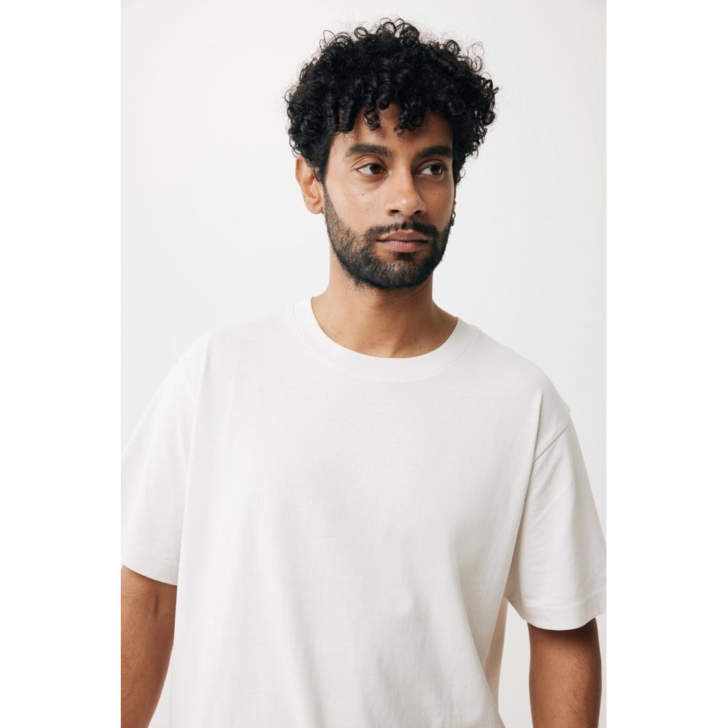 Tricou relaxat din bumbac reciclat Iqoniq Kakadu  ivory white XL