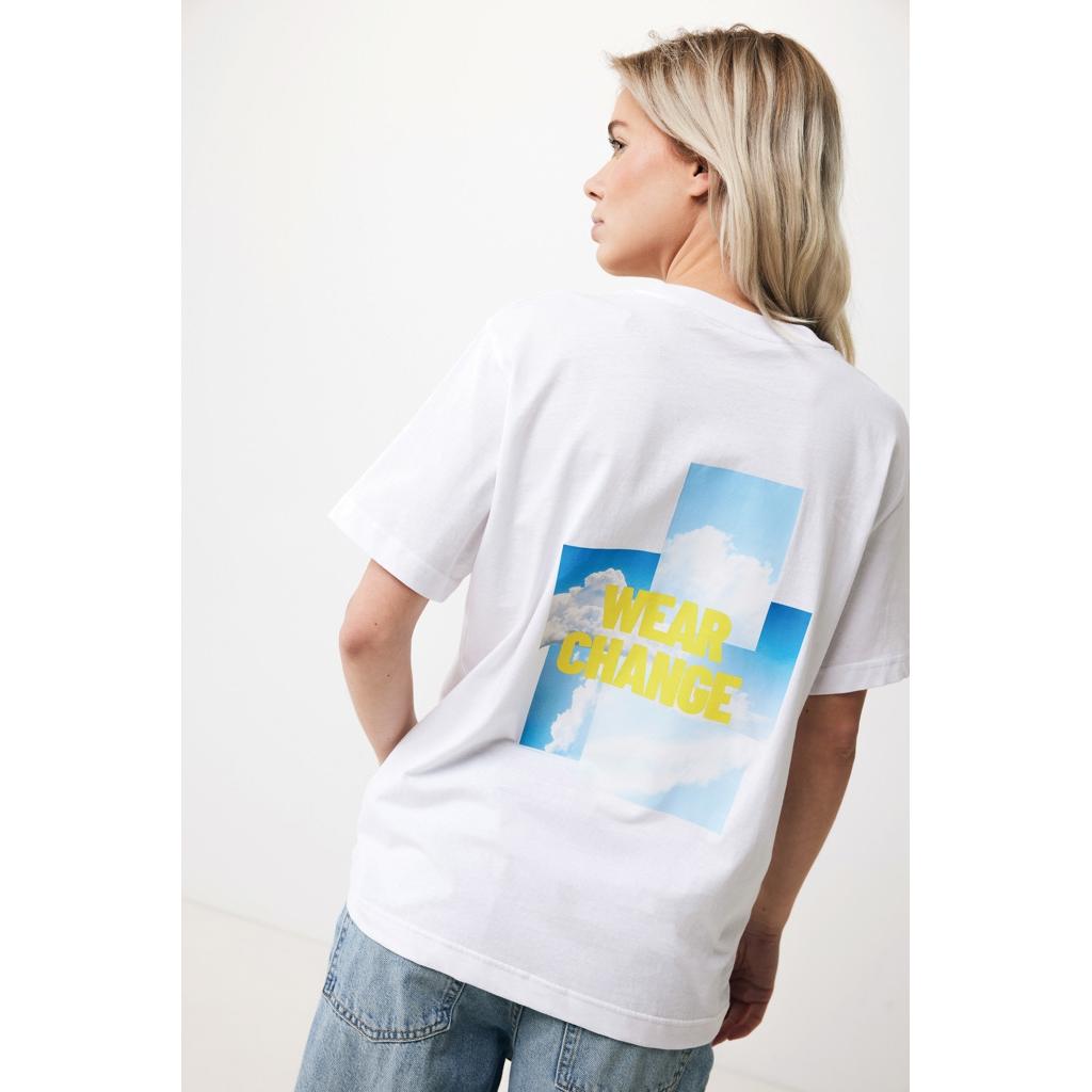 Tricou relaxat din bumbac reciclat Iqoniq Kakadu  ivory white XL