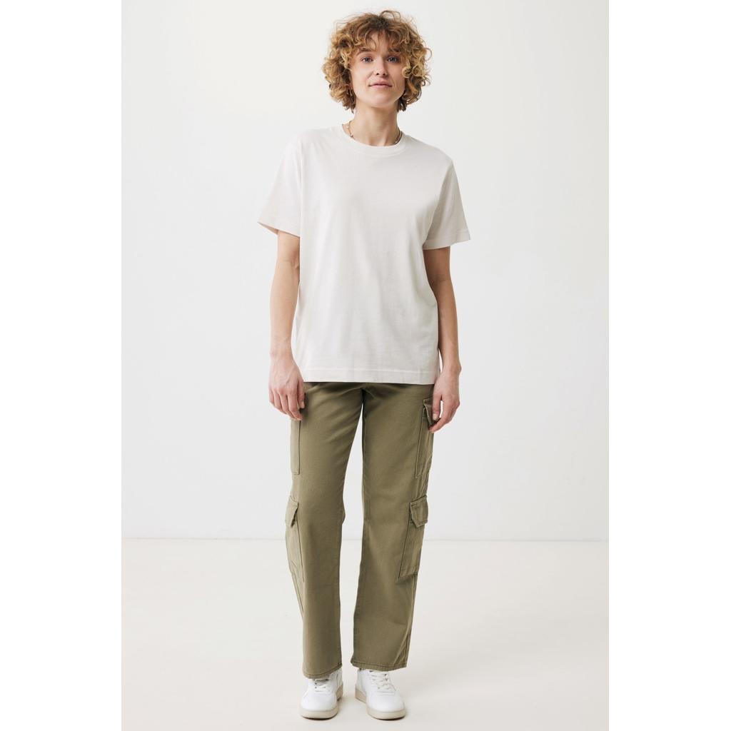 Tricou relaxat din bumbac reciclat Iqoniq Kakadu  ivory white XL