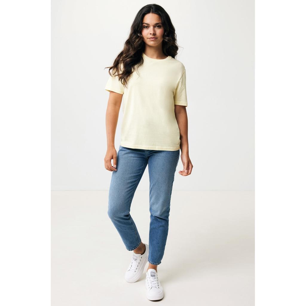 Tricou ușor din bumbac reciclat Iqoniq Sierra cream yellow 2XS