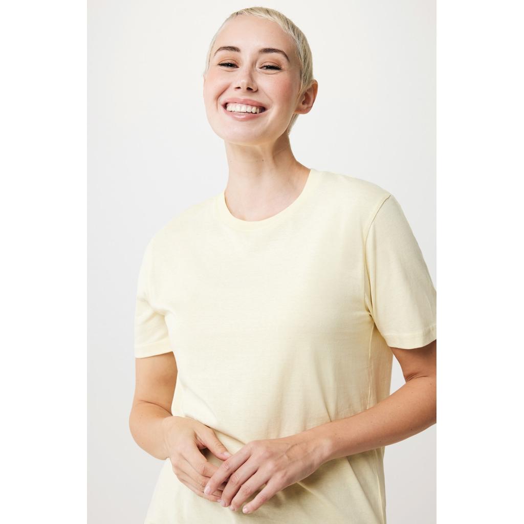 Tricou ușor din bumbac reciclat Iqoniq Sierra cream yellow 2XS