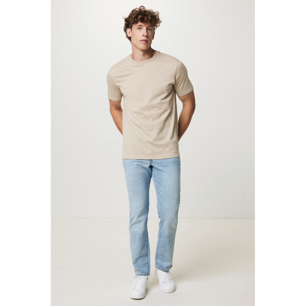 Tricou ușor din bumbac reciclat Iqoniq Sierra light heather brown XL