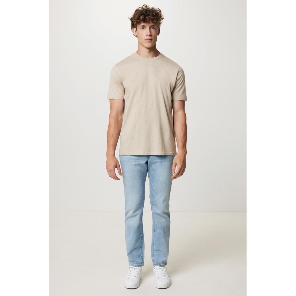 Tricou ușor din bumbac reciclat Iqoniq Sierra light heather brown XL