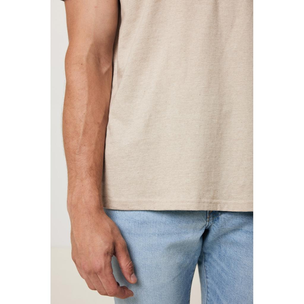 Tricou ușor din bumbac reciclat Iqoniq Sierra light heather brown XL