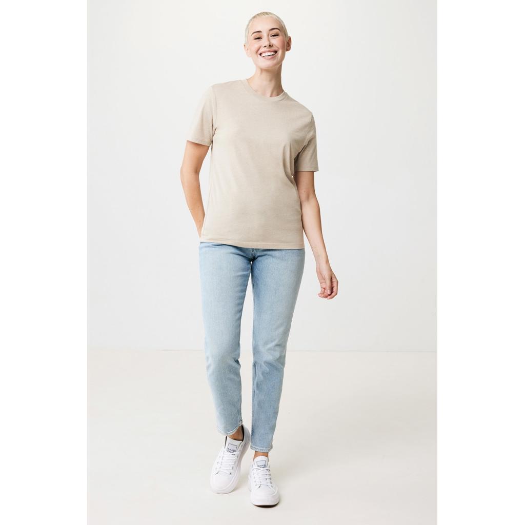 Tricou ușor din bumbac reciclat Iqoniq Sierra light heather brown XL