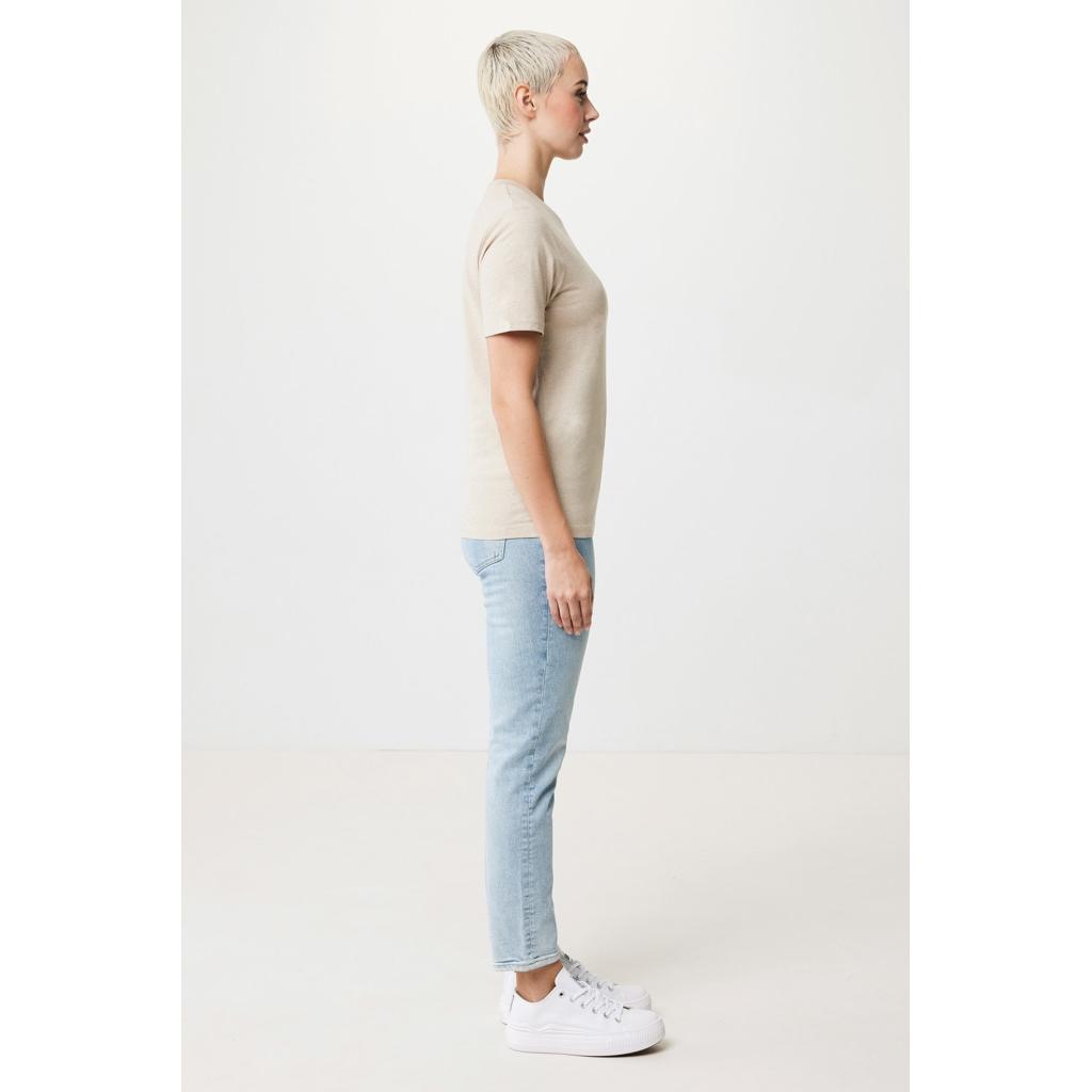 Tricou ușor din bumbac reciclat Iqoniq Sierra light heather brown XL