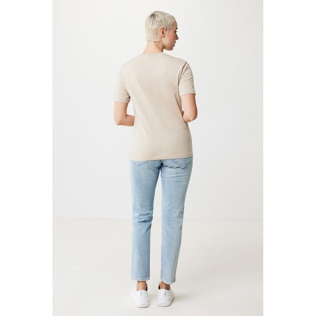 Tricou ușor din bumbac reciclat Iqoniq Sierra light heather brown XL