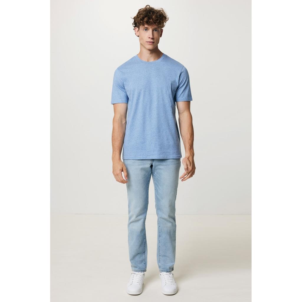 Tricou ușor din bumbac reciclat Iqoniq Sierra light heather blue XL
