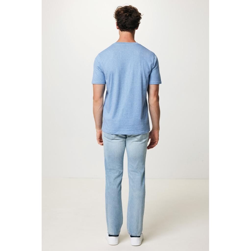 Tricou ușor din bumbac reciclat Iqoniq Sierra light heather blue XL