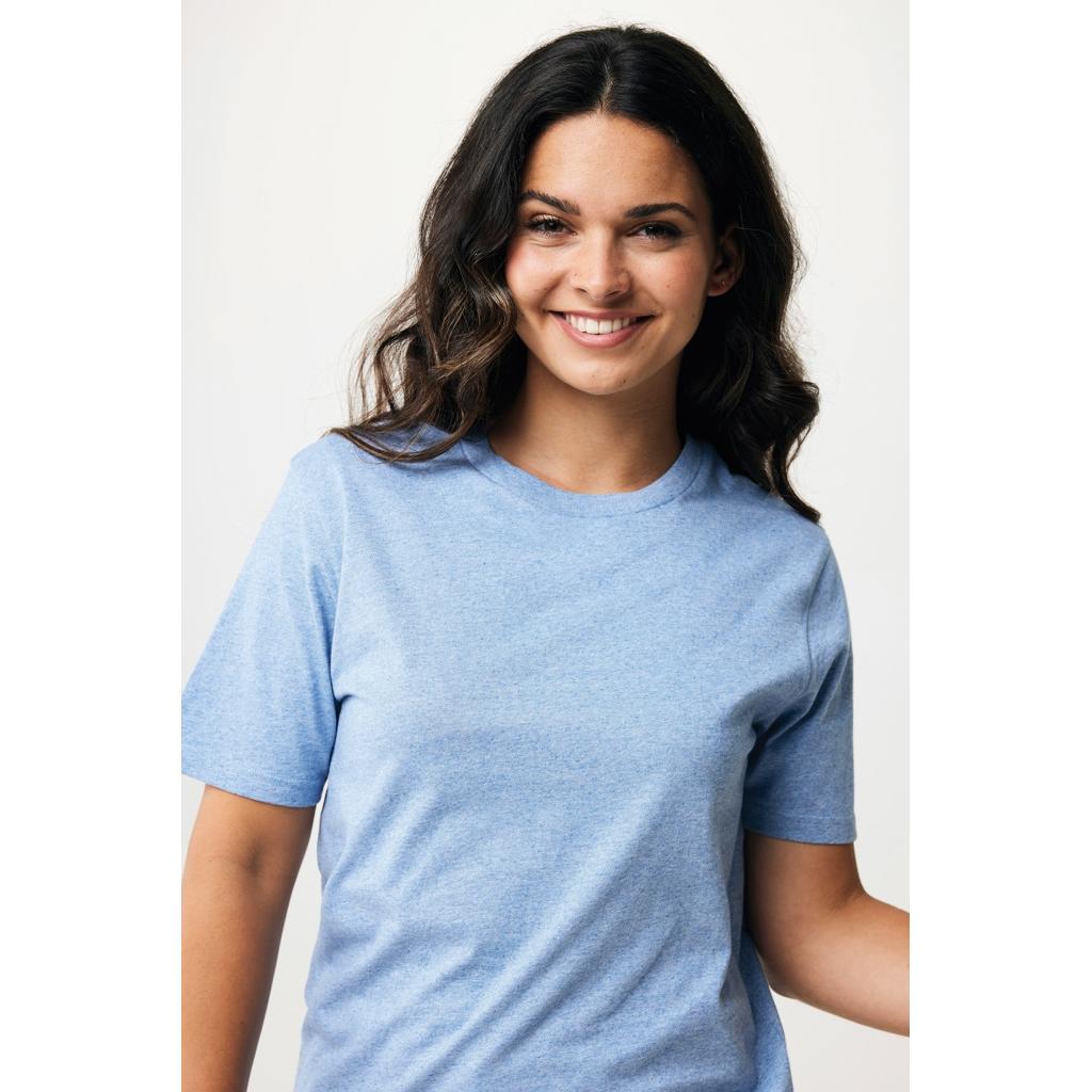 Tricou ușor din bumbac reciclat Iqoniq Sierra light heather blue XL