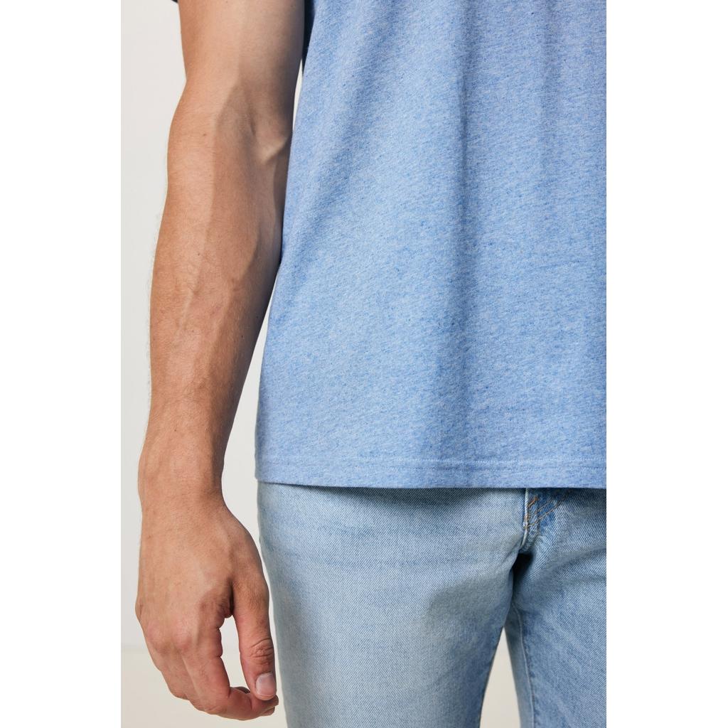 Tricou ușor din bumbac reciclat Iqoniq Sierra light heather blue XL