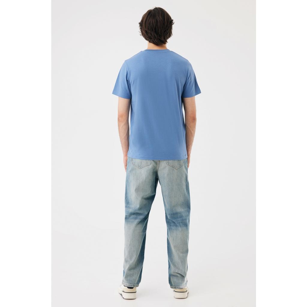 Tricou ușor din bumbac reciclat Iqoniq Sierra Moon blue L