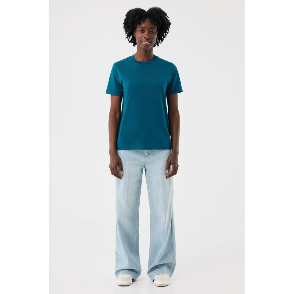 Tricou ușor din bumbac reciclat Iqoniq Sierra dark teal L