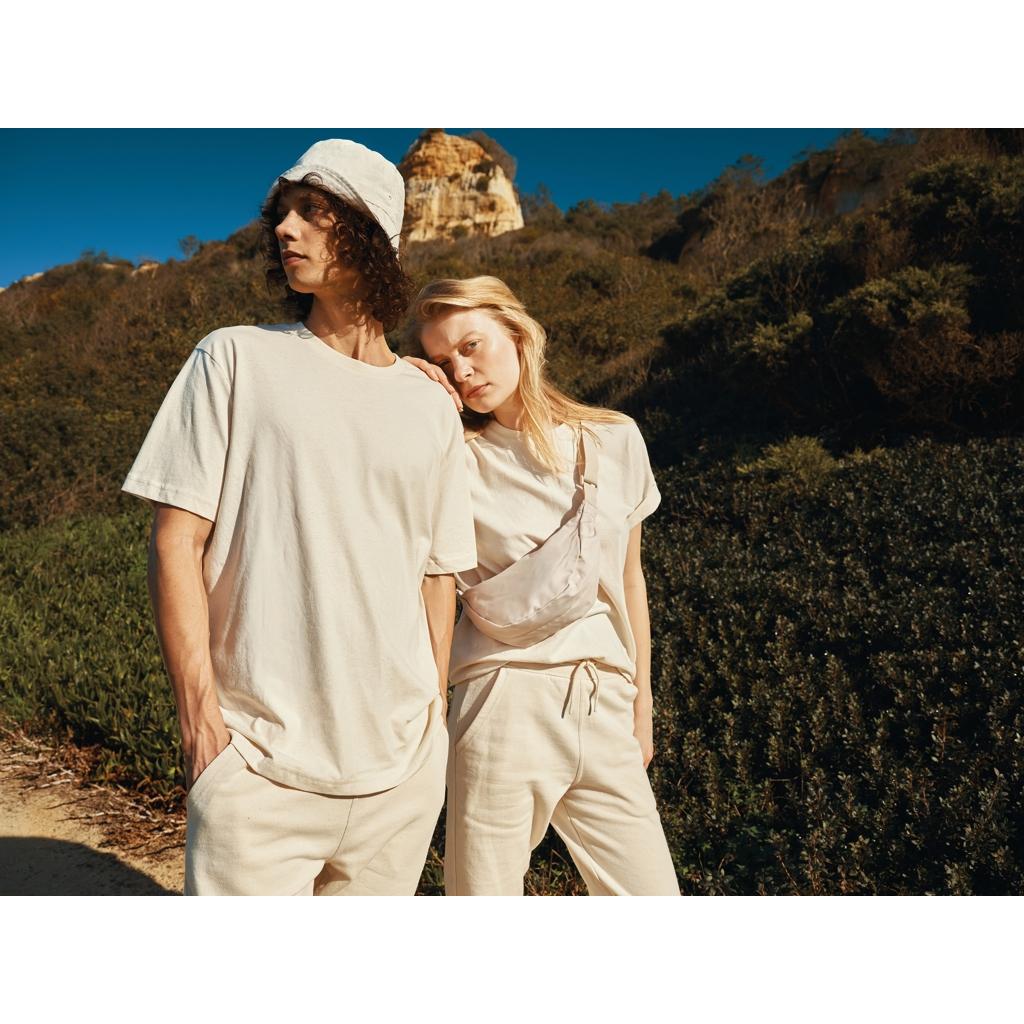 Tricou din bumbac reciclat Iqoniq Teide natural raw