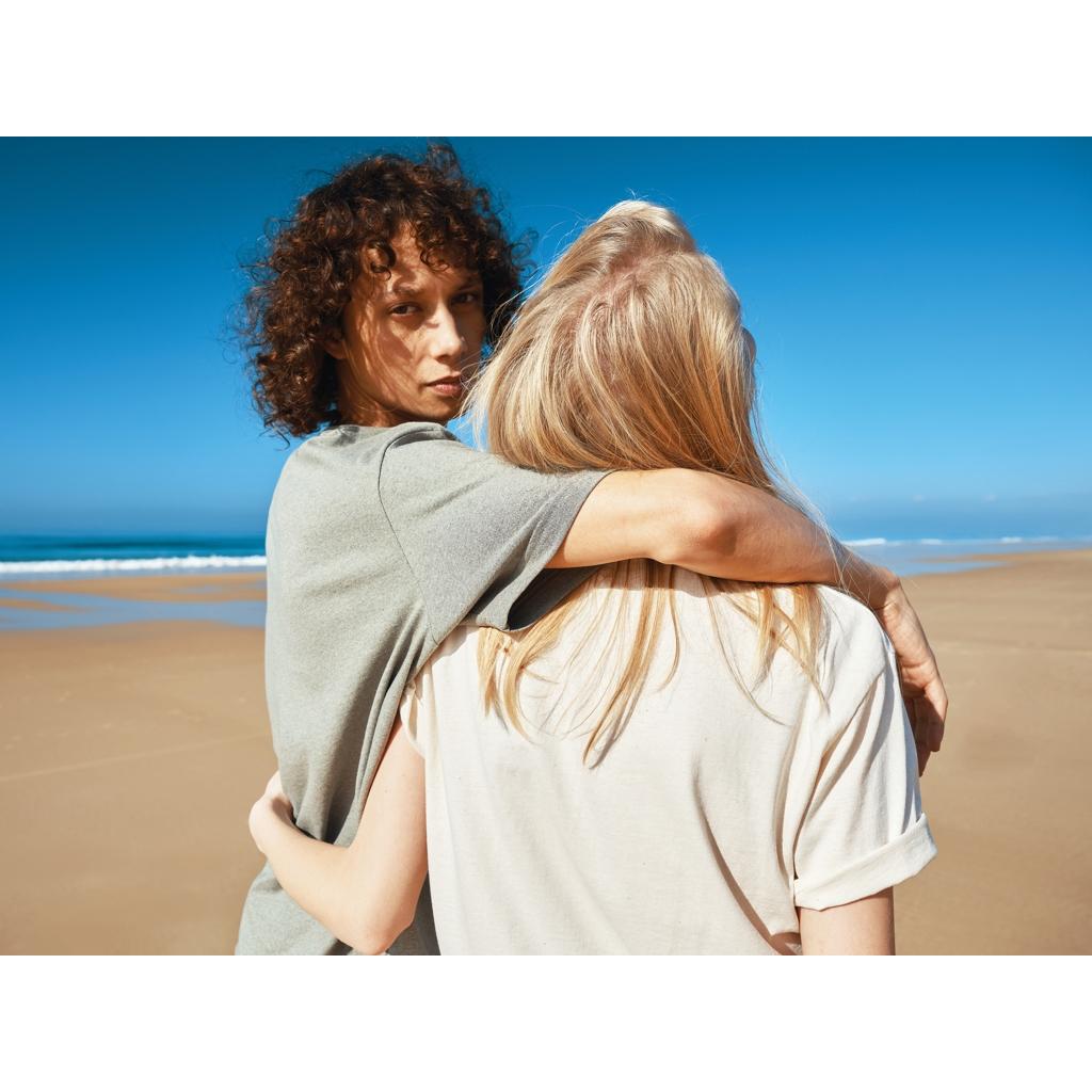 Tricou din bumbac reciclat Iqoniq Teide natural raw