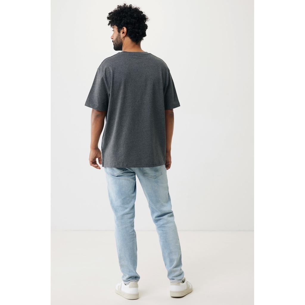 Tricou din bumbac reciclat Iqoniq Teide heather anthracite XL