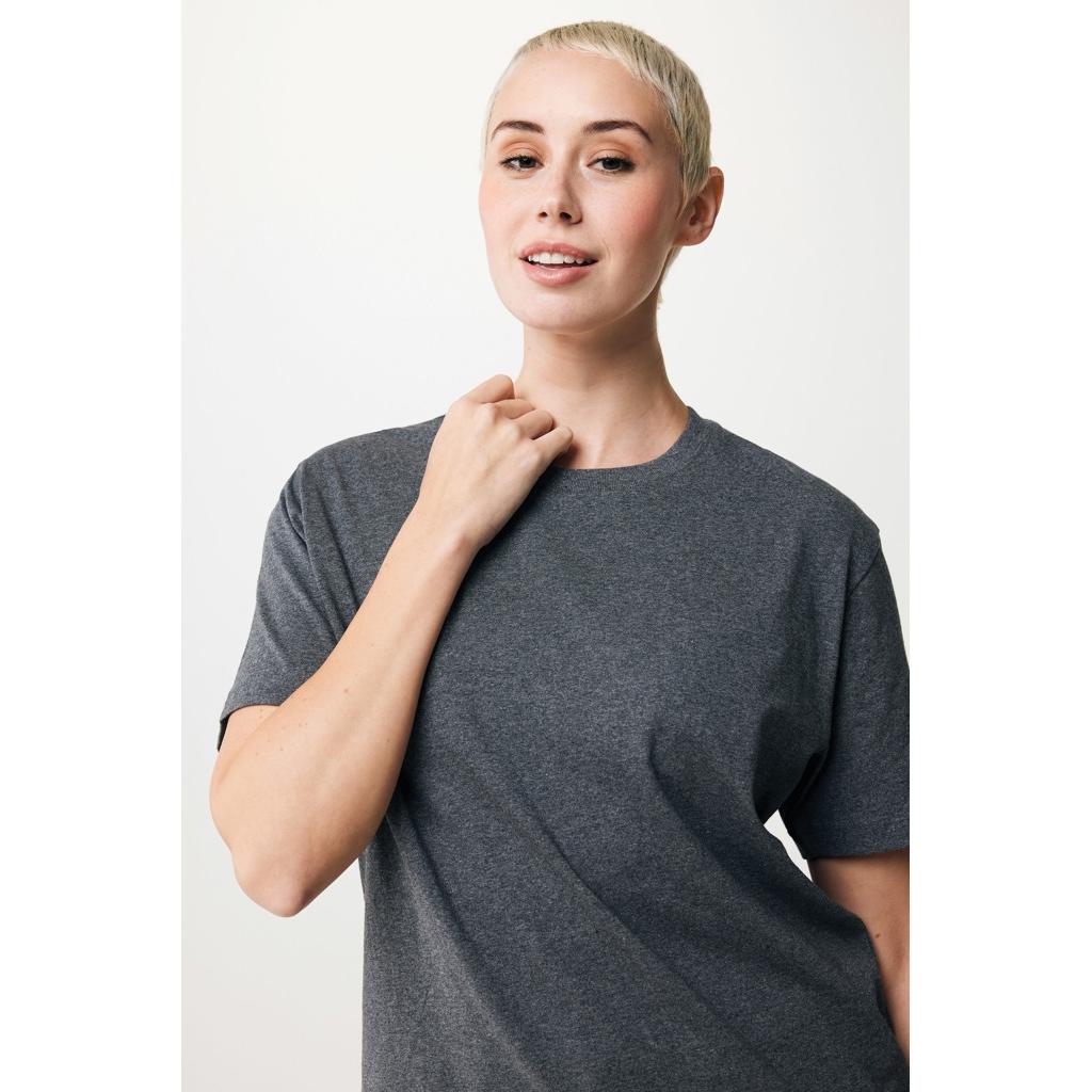 Tricou din bumbac reciclat Iqoniq Teide heather anthracite XL