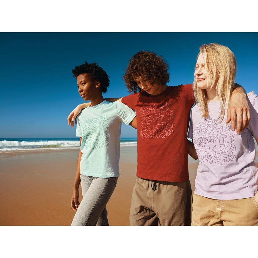 Tricou din bumbac reciclat Iqoniq Brett lavender S