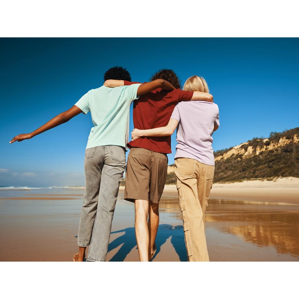 Tricou din bumbac reciclat Iqoniq Brett lavender S