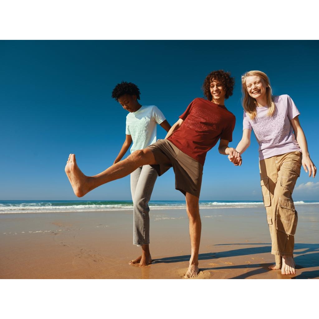 Tricou din bumbac reciclat Iqoniq Brett lavender S