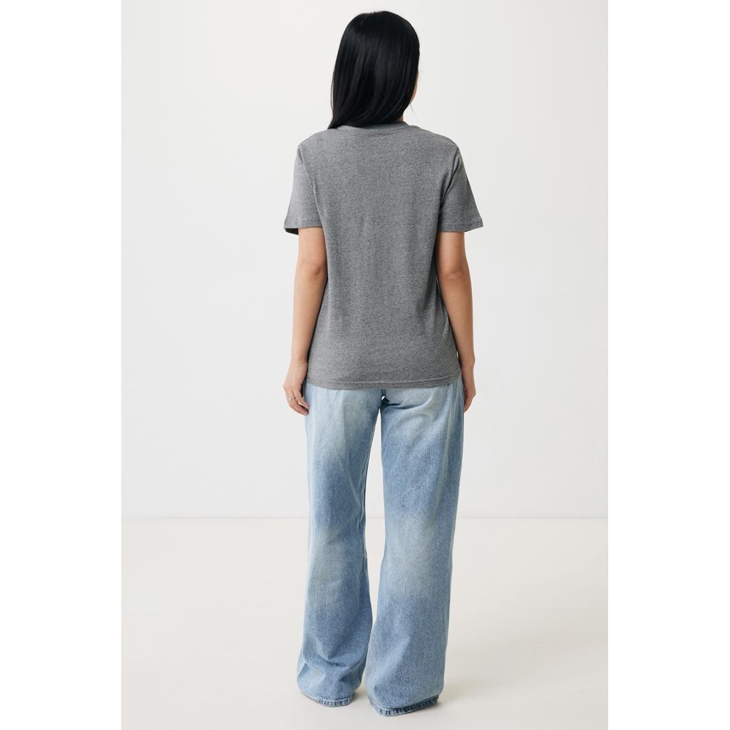 Tricou din bumbac reciclat Iqoniq Brett light heather anthracite 2XS