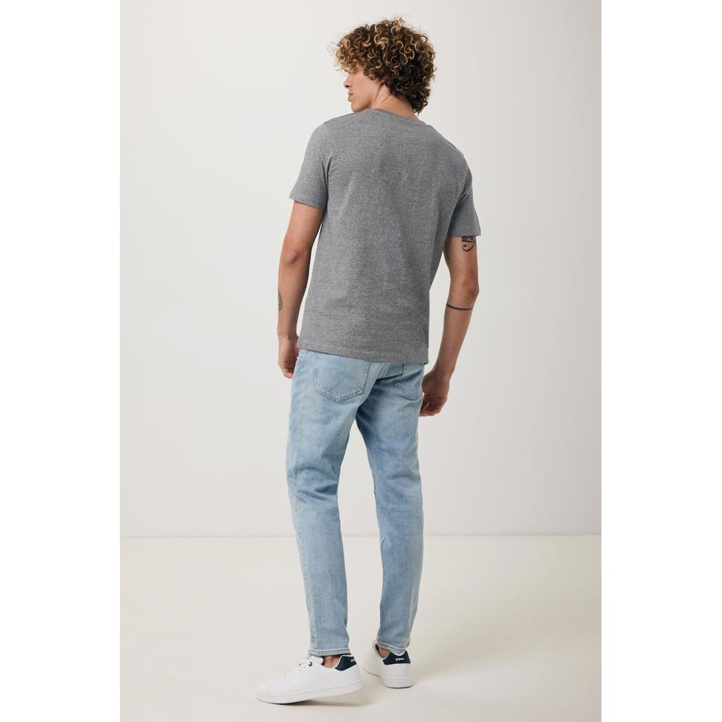 Tricou din bumbac reciclat Iqoniq Brett light heather anthracite 2XS