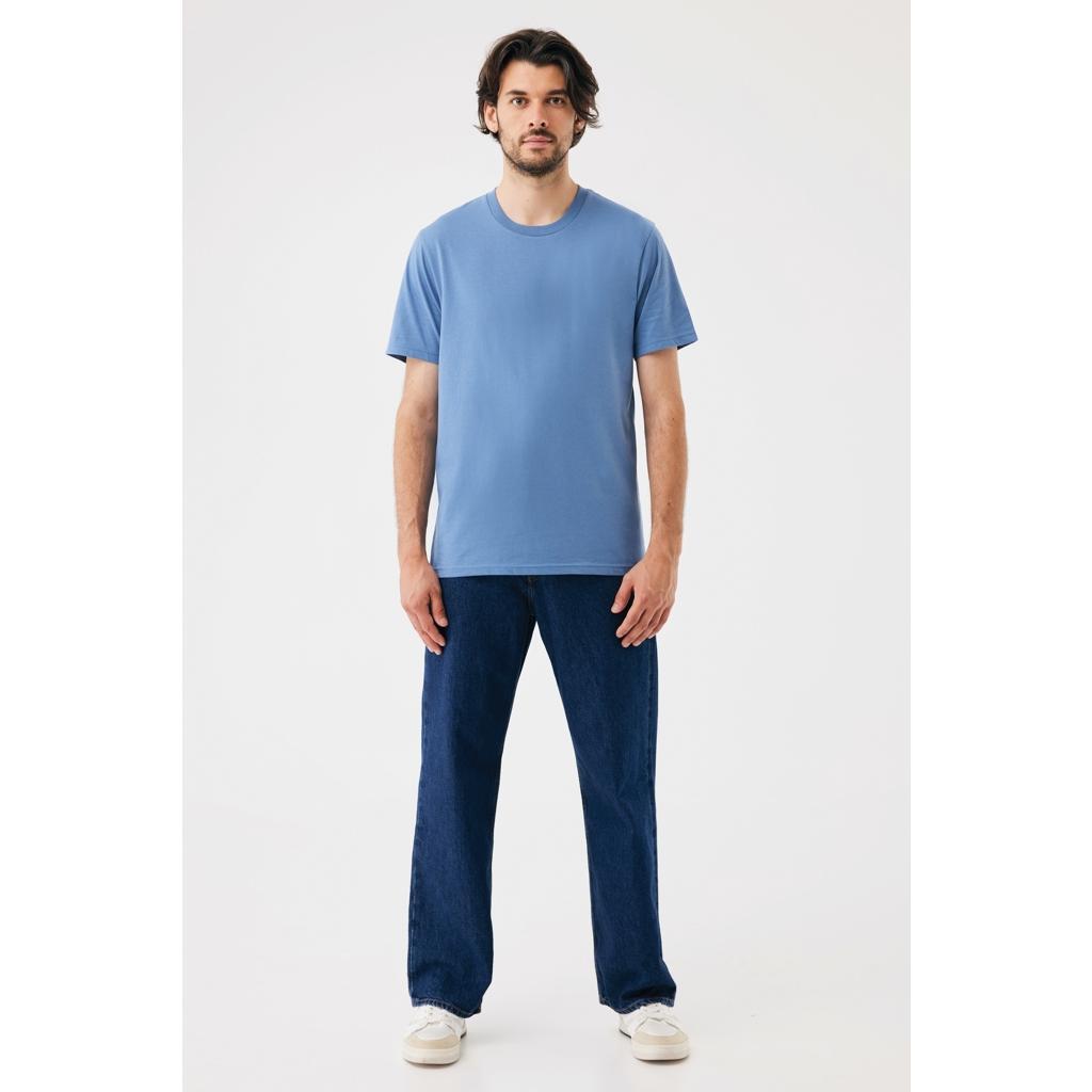 Tricou din bumbac reciclat Iqoniq Brett Moon blue M