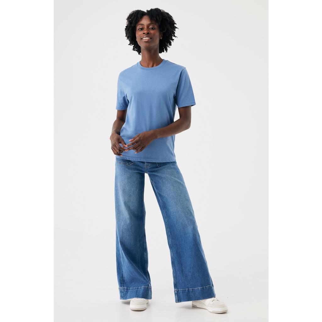 Tricou din bumbac reciclat Iqoniq Brett Moon blue M