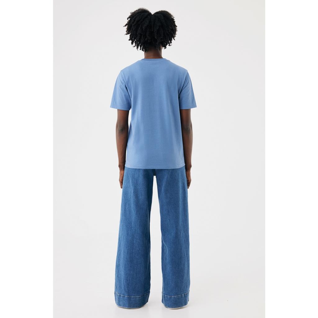 Tricou din bumbac reciclat Iqoniq Brett Moon blue M