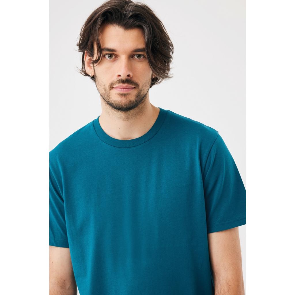Tricou din bumbac reciclat Iqoniq Brett dark teal M