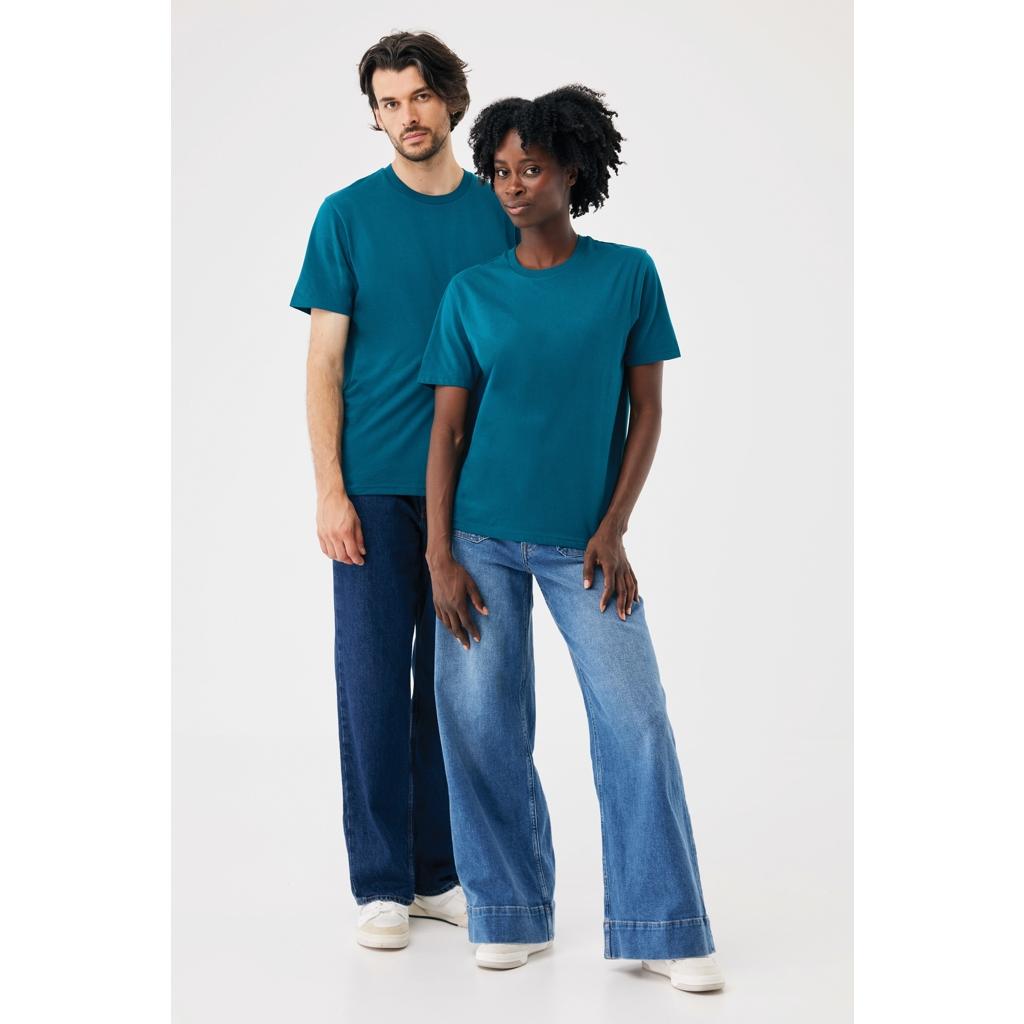 Tricou din bumbac reciclat Iqoniq Brett dark teal M