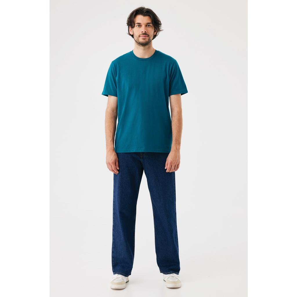 Tricou din bumbac reciclat Iqoniq Brett dark teal M