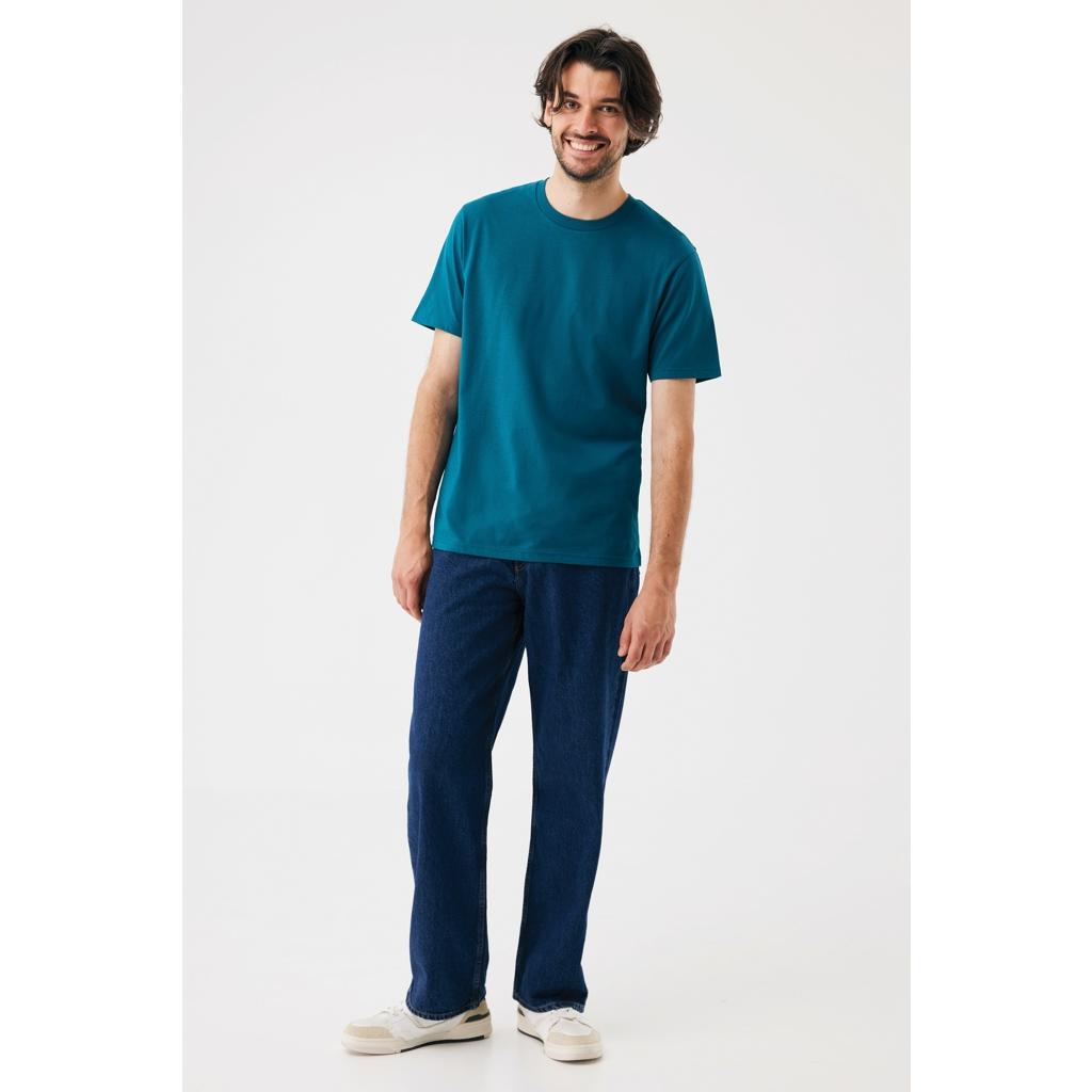 Tricou din bumbac reciclat Iqoniq Brett dark teal M