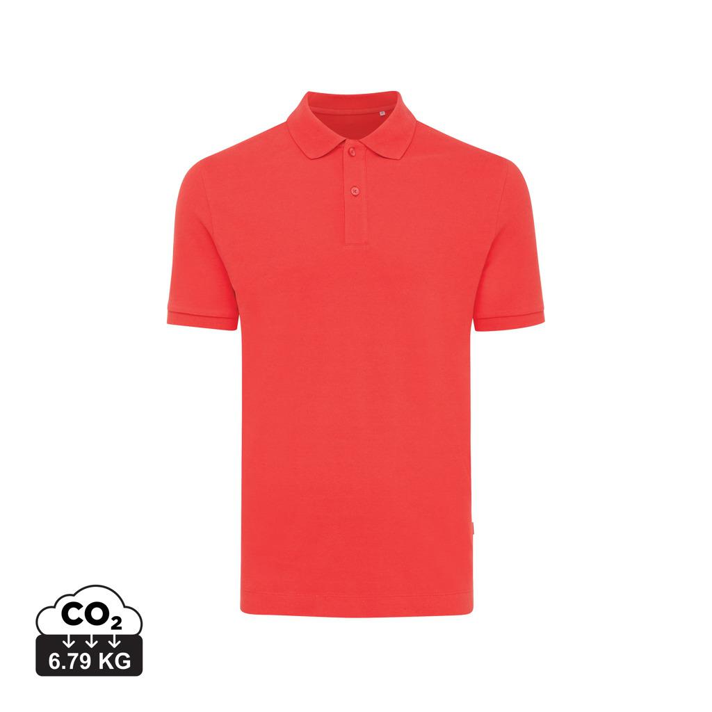 Polo din bumbac reciclat Iqoniq Yosemite luscious red XS