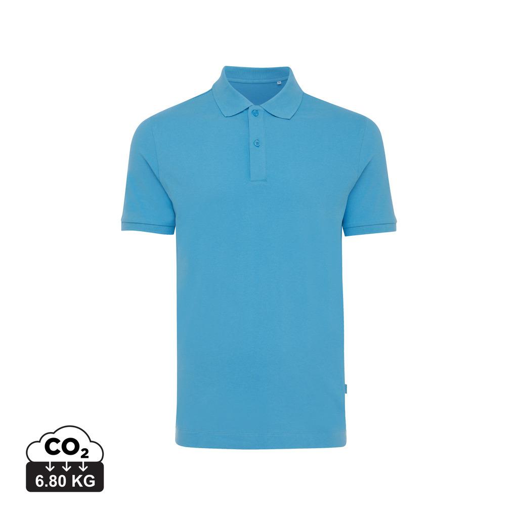 Polo din bumbac reciclat Iqoniq Yosemite tranquil blue 2XS