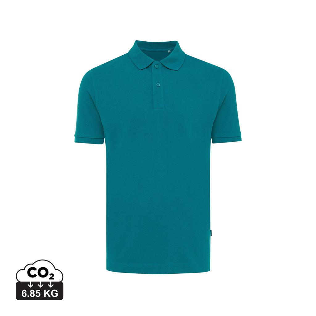 Polo din bumbac reciclat Iqoniq Yosemite verdigris L