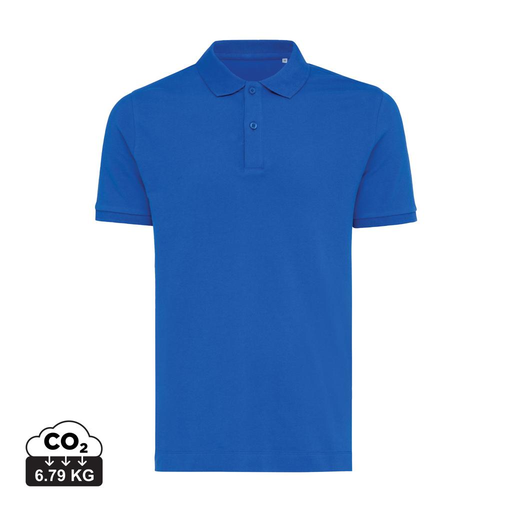 Polo din bumbac reciclat Iqoniq Yosemite royal blue 3XL