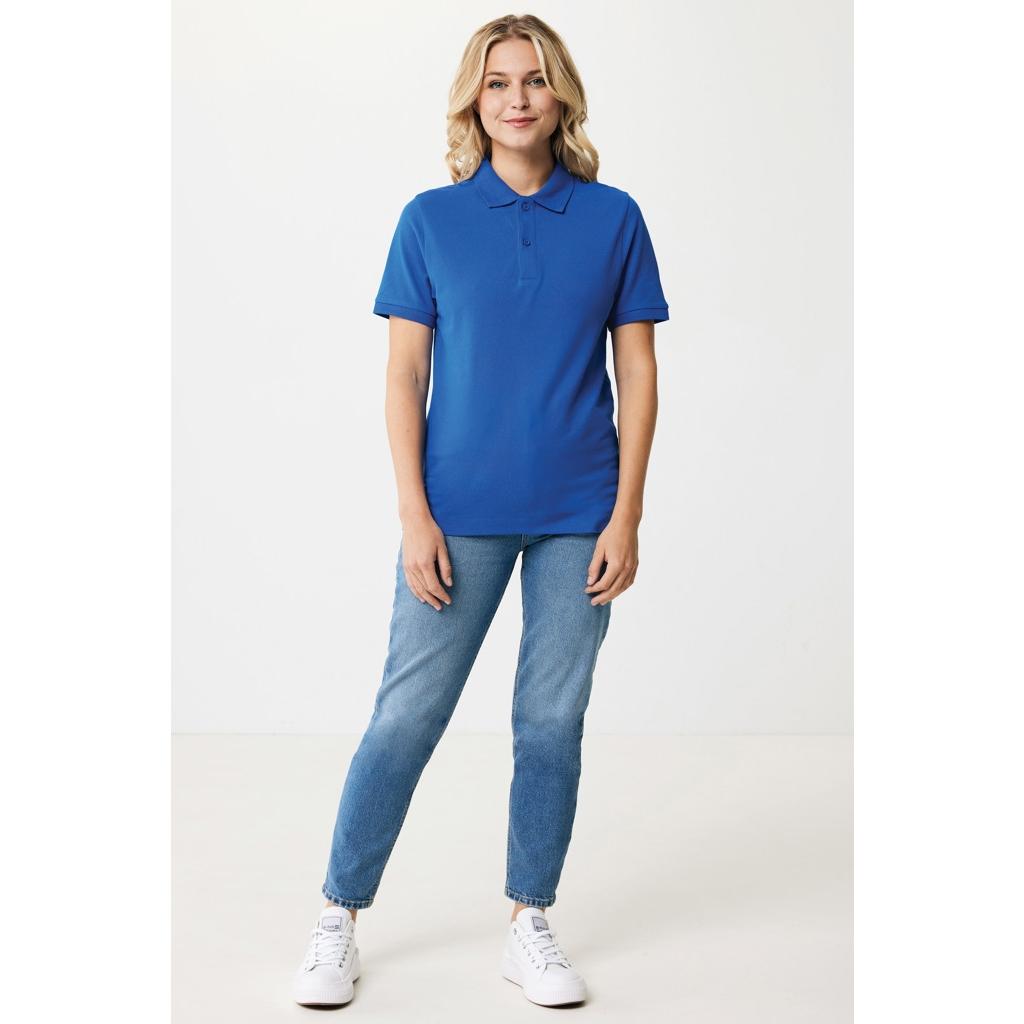 Polo din bumbac reciclat Iqoniq Yosemite royal blue 4XL