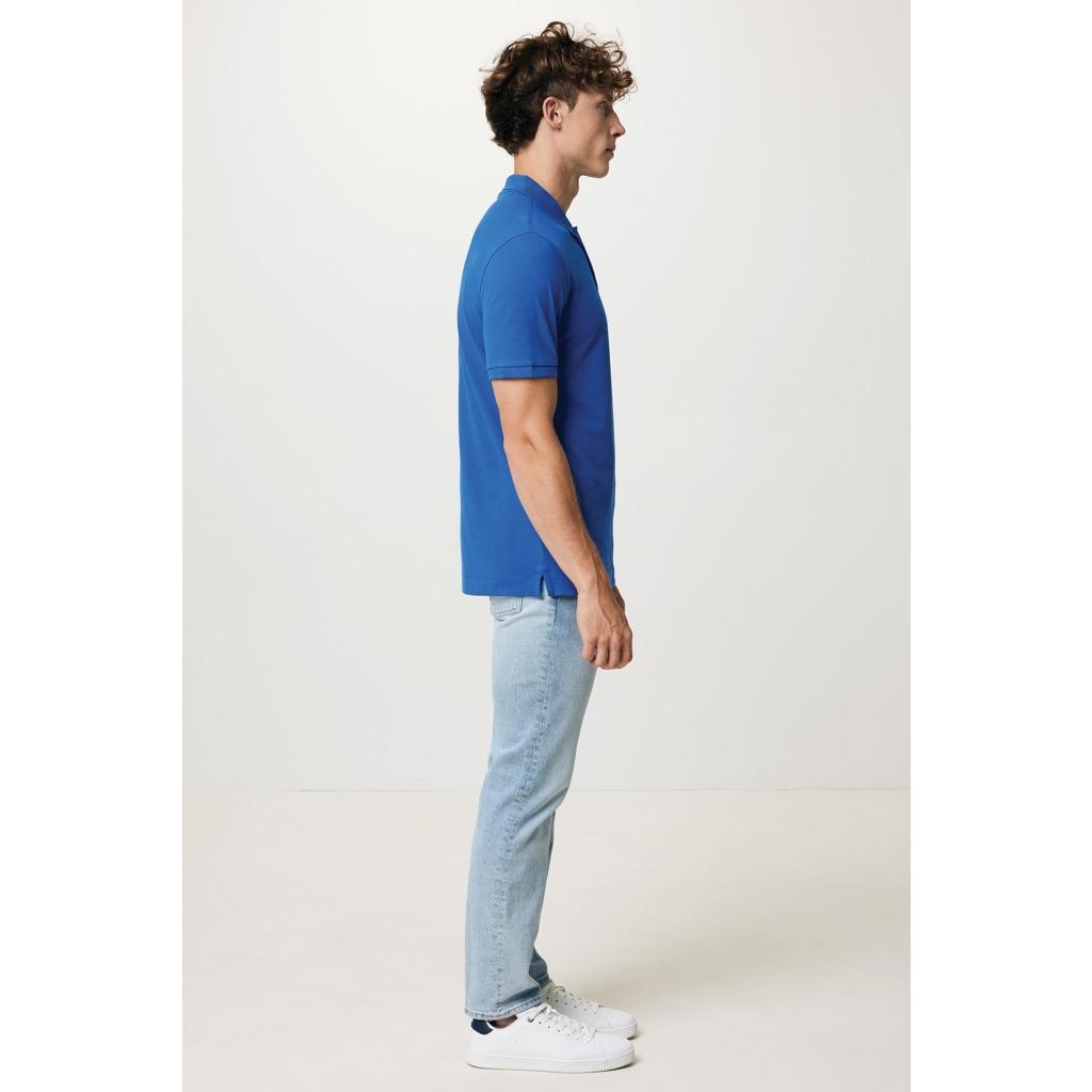 Polo din bumbac reciclat Iqoniq Yosemite royal blue 4XL