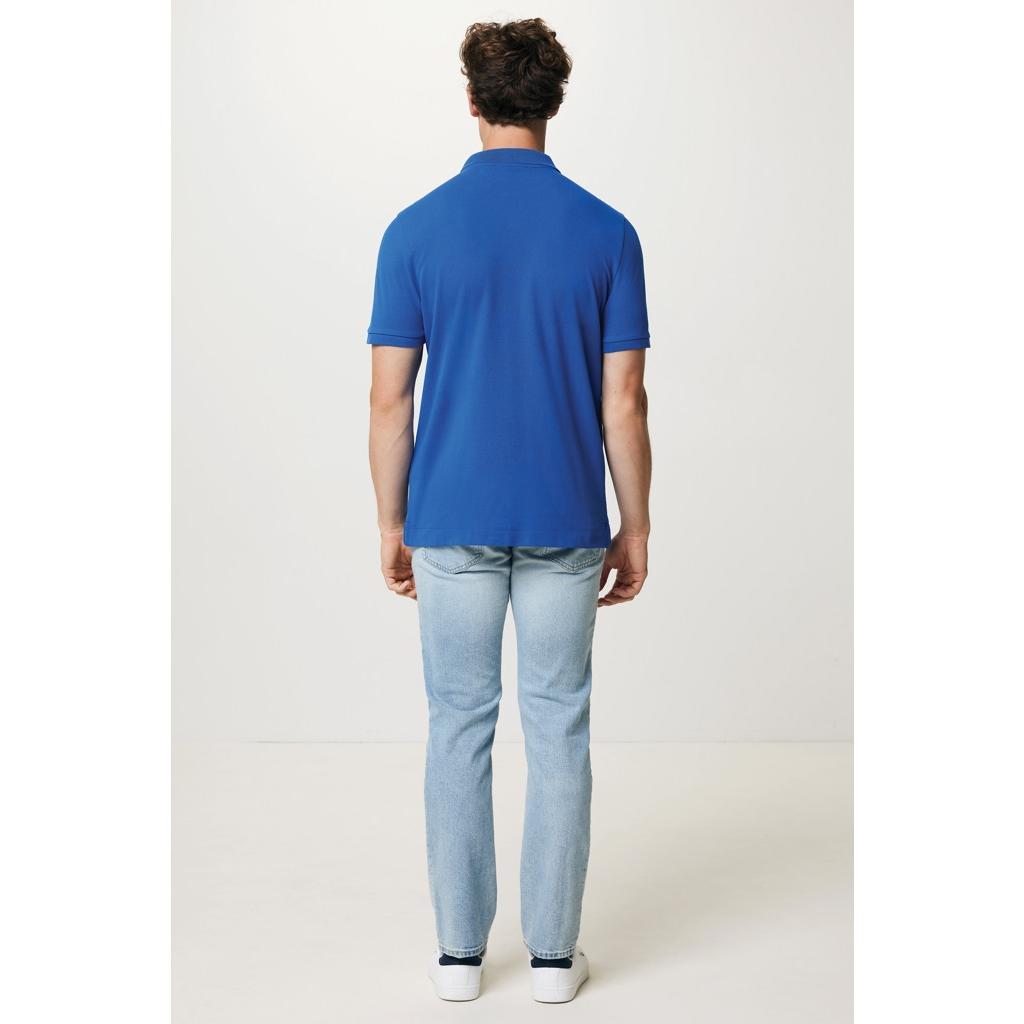 Polo din bumbac reciclat Iqoniq Yosemite royal blue 4XL