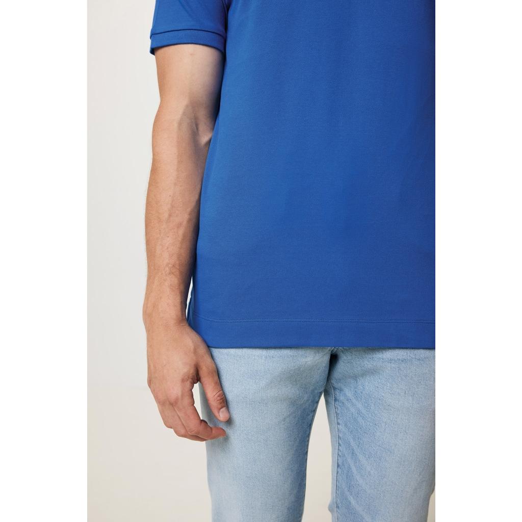 Polo din bumbac reciclat Iqoniq Yosemite royal blue 4XL