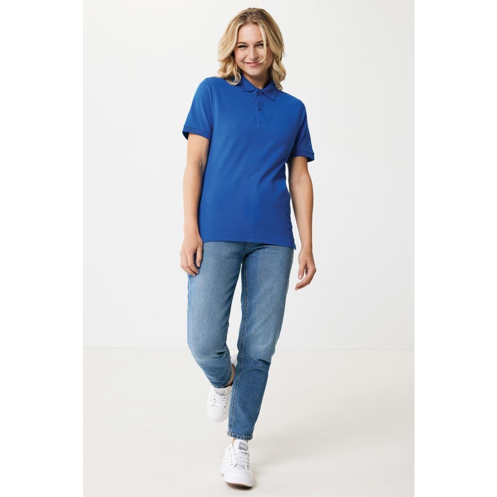 Polo din bumbac reciclat Iqoniq Yosemite royal blue 4XL