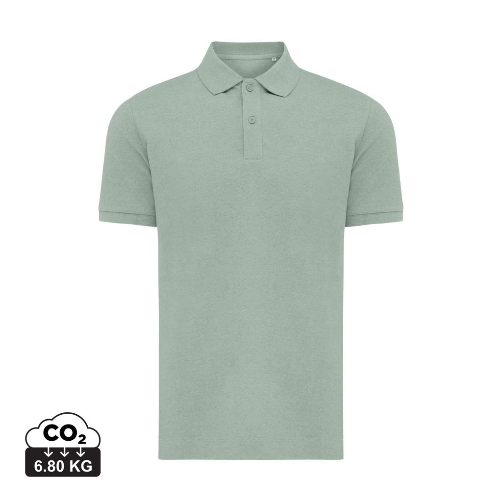 Polo din bumbac reciclat Iqoniq Yosemite iceberg green 3XL