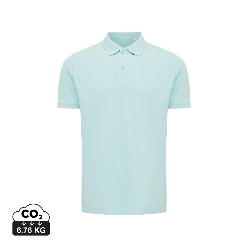 Polo din bumbac reciclat Iqoniq Yosemite crushed mint 3XL