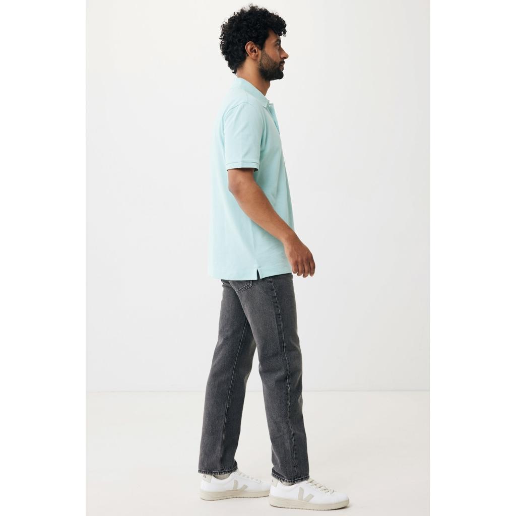 Polo din bumbac reciclat Iqoniq Yosemite crushed mint L
