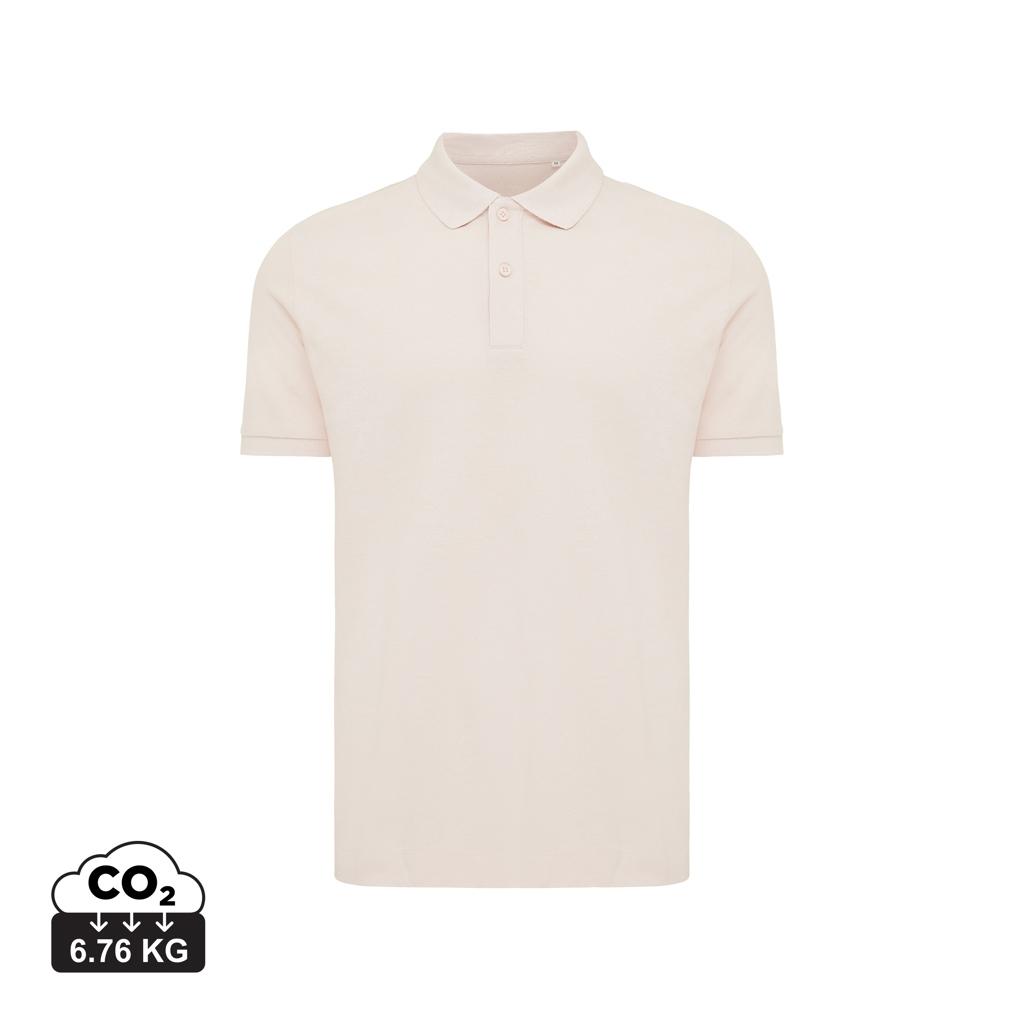 Polo din bumbac reciclat Iqoniq Yosemite cloud pink 3XL